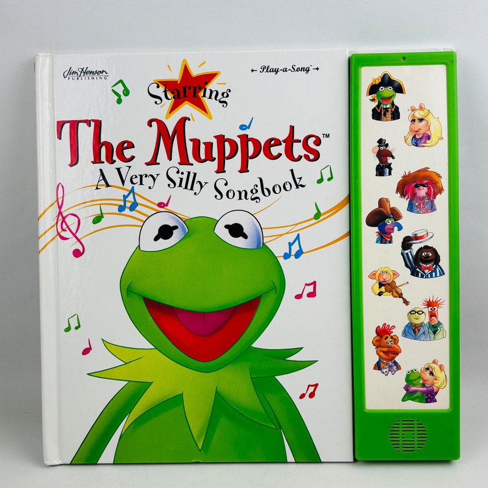 Vtg The Muppets A Very Silly Songbook Play-a-Song 1995 Music Jim Henson Kermit‎